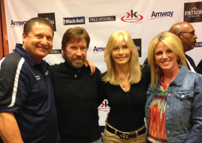 GM Hudson, Chuck Norris, Pam Hudson